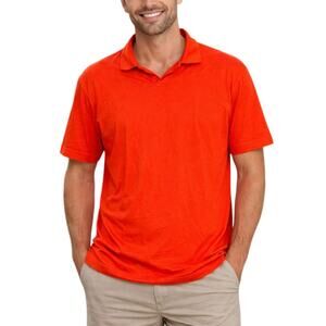Good Man Brand Short Sleeve Cotton Polo Shirt Orange Men Size XL NWOT